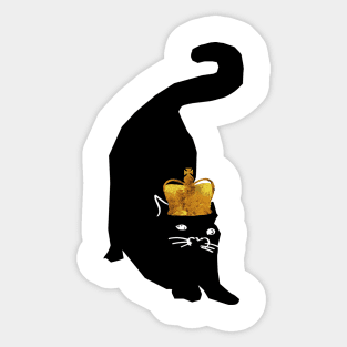 King Cat Sticker